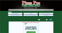 Desktop Screenshot of hockessinpizzapro.com